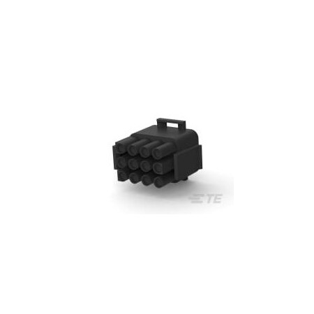 Te Connectivity Push-In Wire Connector, Black, Nylon Insulation, 600 V AC 1-480708-9